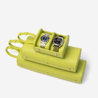 Travel Watch Case Pistache Luxury Color Leather Smart Watch Box Packaging Collection Jewelry 4 10 Slot Watch Organizer Box