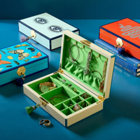 Custom Jewelry Organizer Box Animal Pattern Lacquered Wood Watch Jewelry Box Packaging with Bag for Necklace Bracelet Earrings