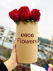 NEW Product! Low Quantity Custom Kraft Paper Oval Flower Boxes Packaging Gift Box,luxury Oval Rose Box