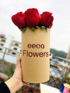 NEW Product! Low Quantity Custom Paper Oval Flower Boxes Luxury Packaging Gift Rose Box Oval Shaped Boxes